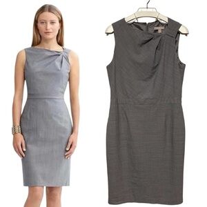 BANANA REPUBLIC Wool Ruched Shoulder Dress